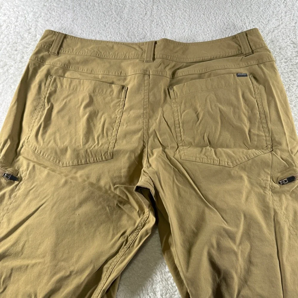 Eddie Bauer First Ascent Guide Pro Pants Mens 38x32 Khaki Straight Fleece Lined